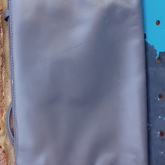 Vintage Etienne Aigner Gray Clutch/ Shoulder Bag - Picture 2 of 7